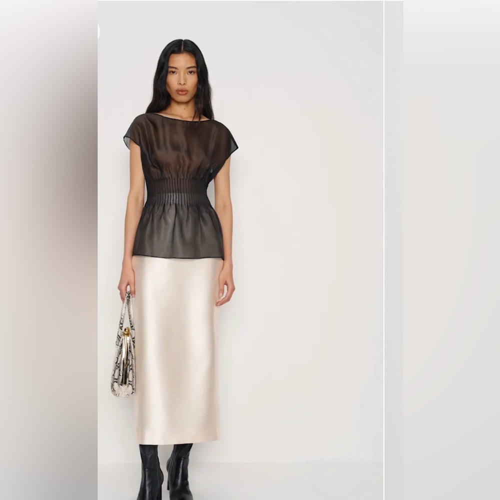 NWT Reformation Yasmin Top Black - Size 8 🖤 - Picture 3 of 4